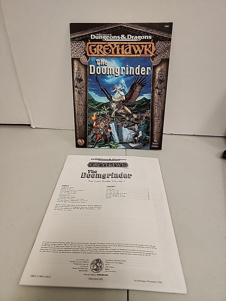 TSR Advanced D&D Greyhawk 9581 The Doomgrinder