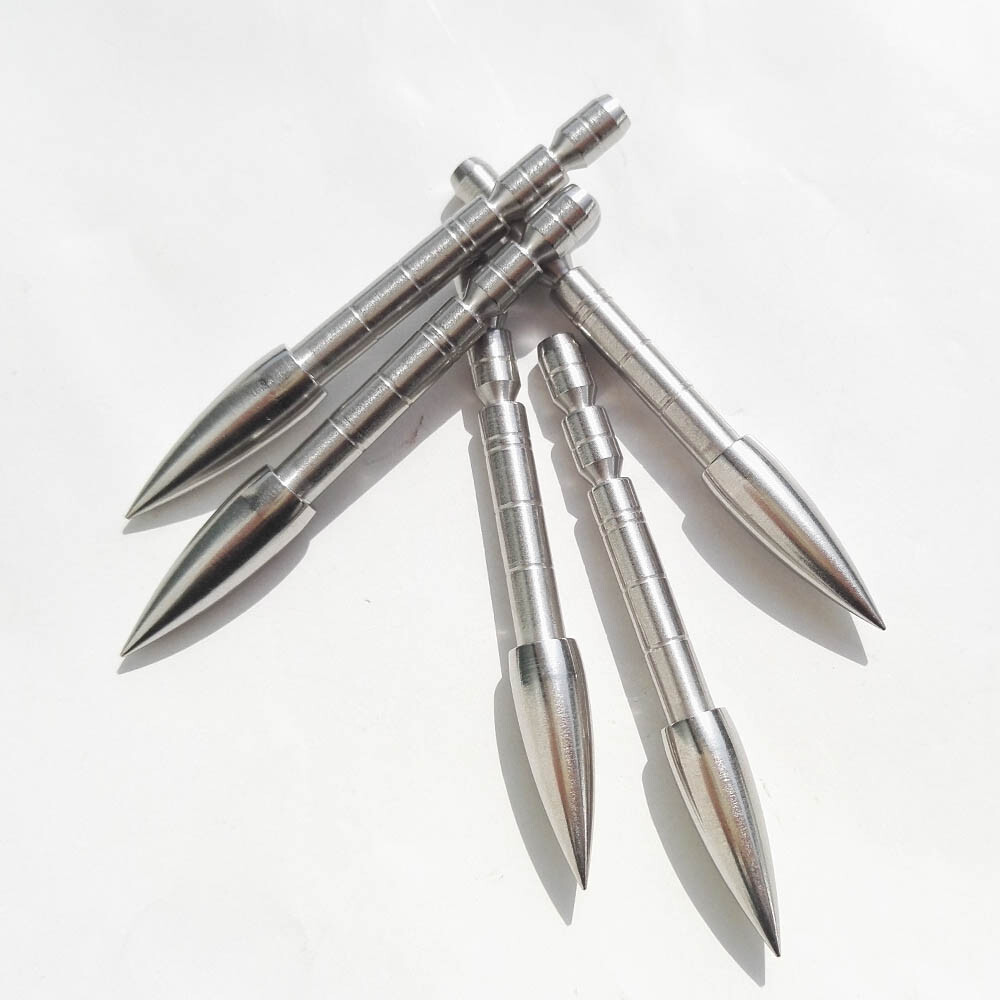 12X Archery Arrowheads 100-200gr Insert Tips Point ID4.2mm Arrow Target Practice