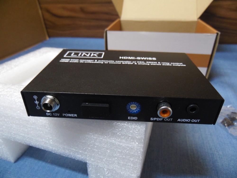 NEW LINK HDMI-SWISS HDMI EDID MANAGER Automatic Controller Relay RS232
