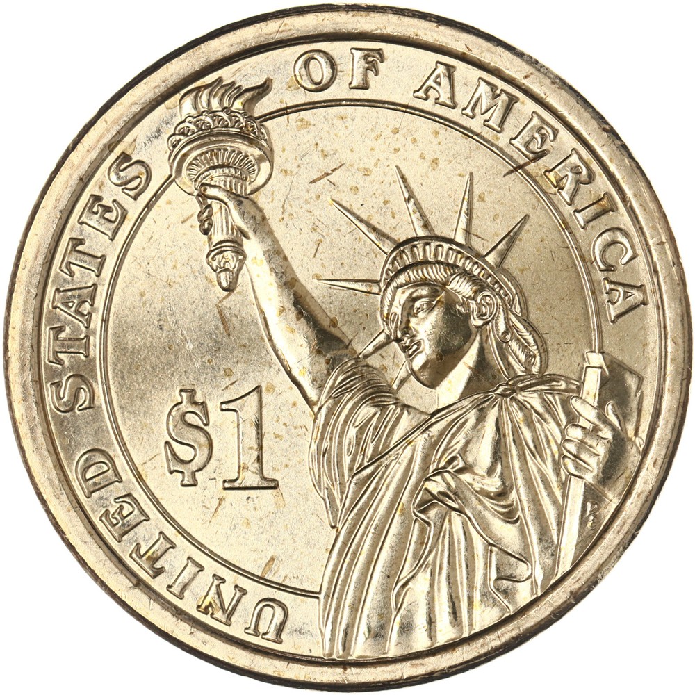 2012 D Presidential Dollar Benjamin Harrison BU Clad