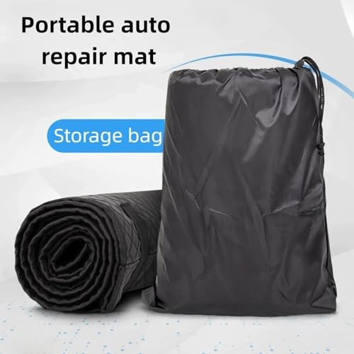 60''x28'' Rolling Creeper Mat with Storage Bag, Foldable Two-Layer Automotive