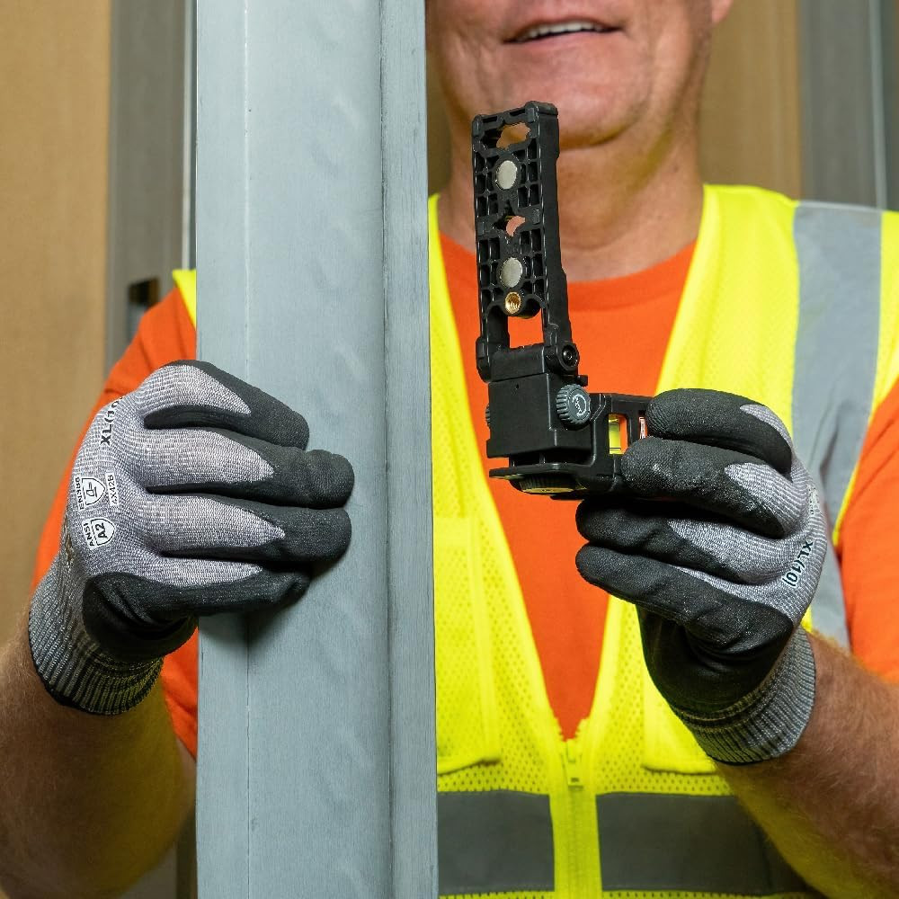 93PTL Magnetic Pocket Laser Level, Bright Red Leveling and Alignment Tool, Class