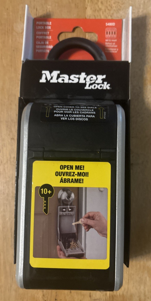 MasterLock Portable Combination Lock Box (5480D)... FREE S&H!