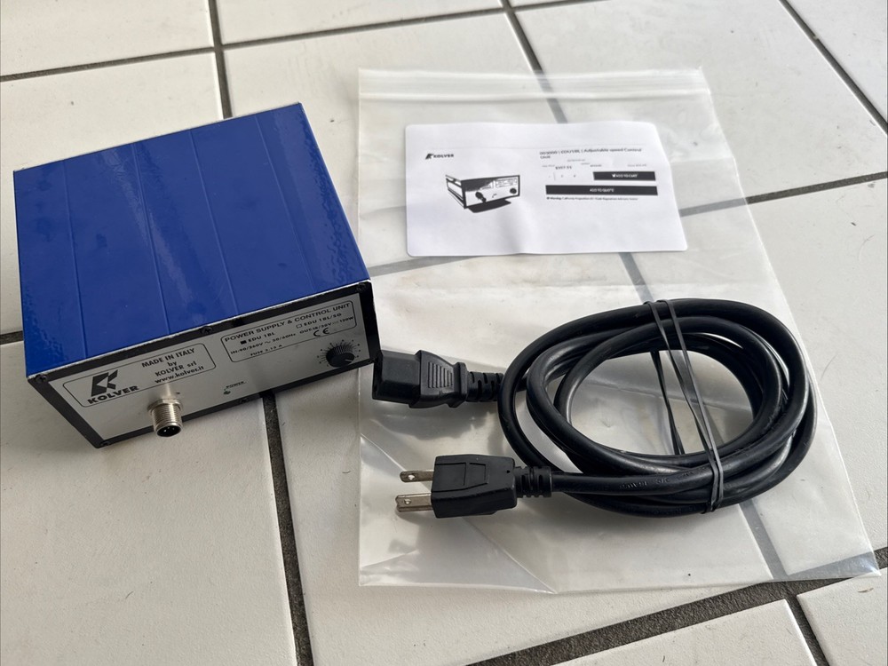 Kolver SRL Power supply & ControL unit EDU 1BL Good EDU1BL adjustable speed cont
