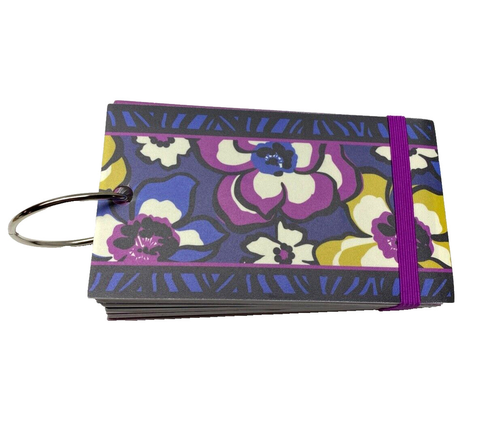 Vera Bradley Notecards Study  Notes Lists African Violet Pattern  New