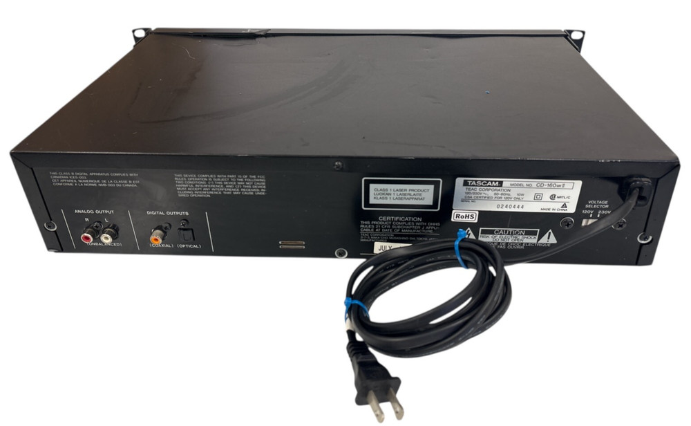 TASCAM CD-160MKII CD/Mp3 Player