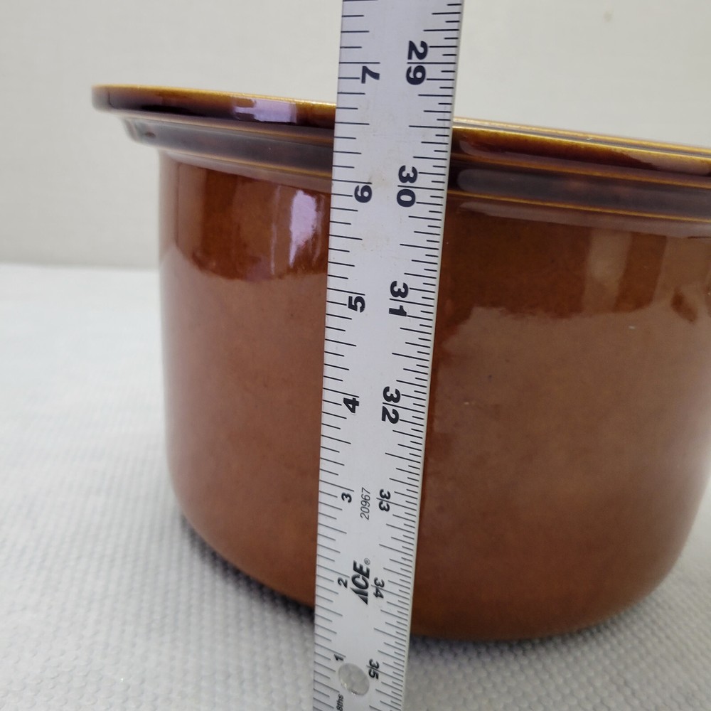 Rival Crock Pot Slow Cooker 6 Quart Stoneware Brown Insert Crock