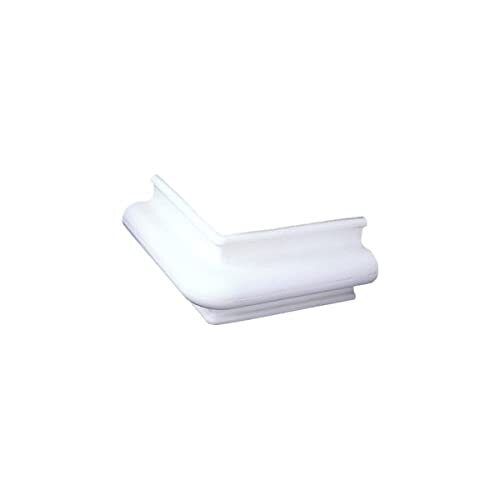 Taylor Made 96008 DockGard Rubber Dock Edging (Corner, 2-1/4"), White