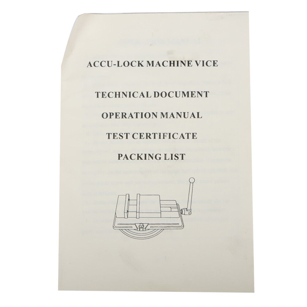 3" Milling Machine Lockdown Vise With 360 Swiveling Base High Precision