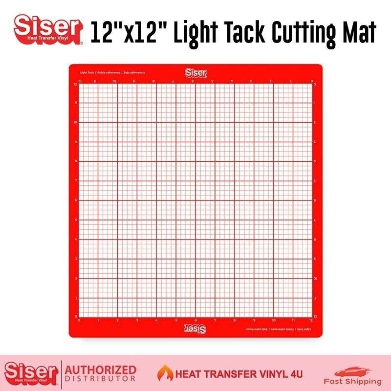 Siser 12"x12" Light Tack Cutting Mat (red)