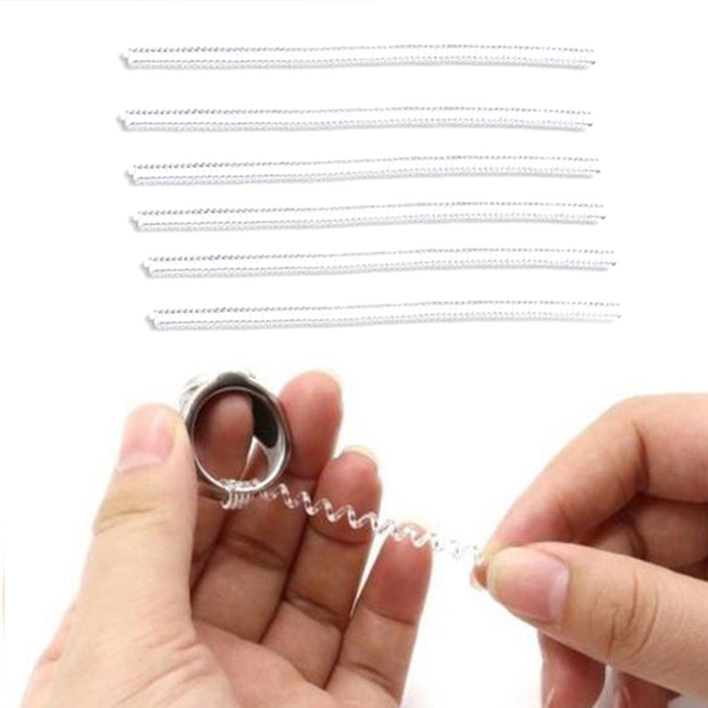 12 Pcs Ring Size Reducer Transparent TPU Adjuster