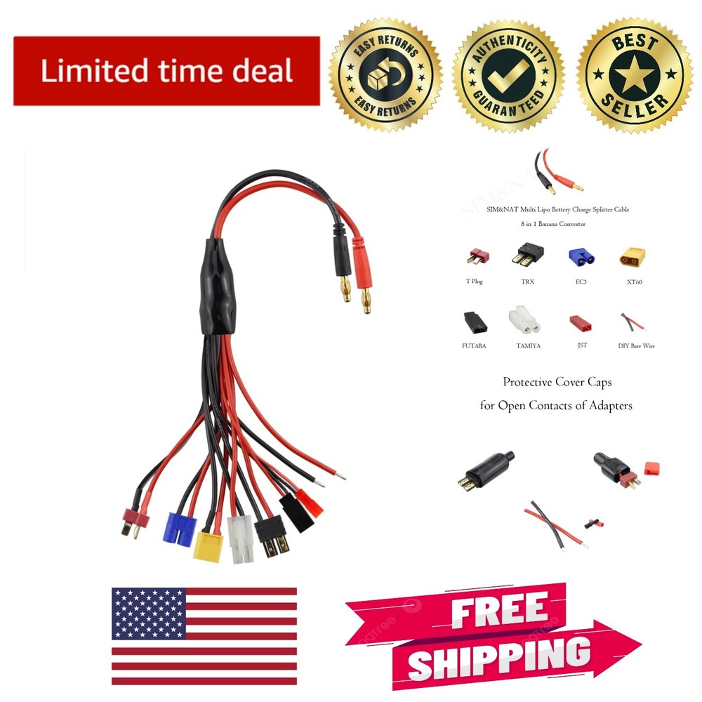 Compact and Lightweight 8-in-1 Octopus RC Battery Charger Connection Solution