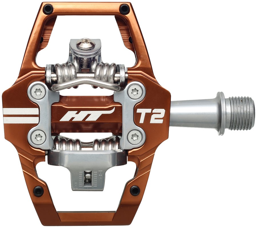 HT Components T2 Dual Sided Clipless Pedals - Aluminum Alloy, Adjustable