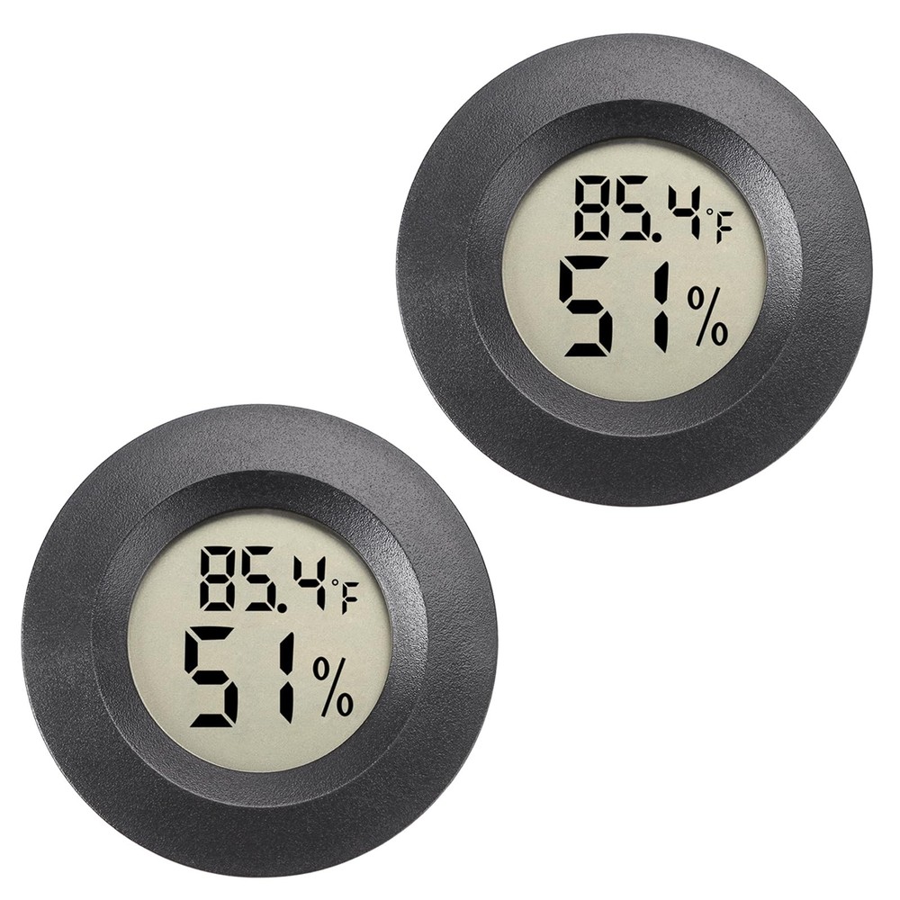 Mini Hygrometer Digital Thermometer Humidity Meter 2 Pack Hygrometer Thermome...