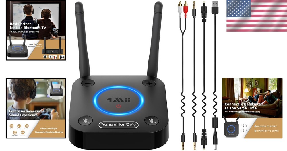 Bluetooth 5.3 Transmitter for TV - Wireless Audio Adapter