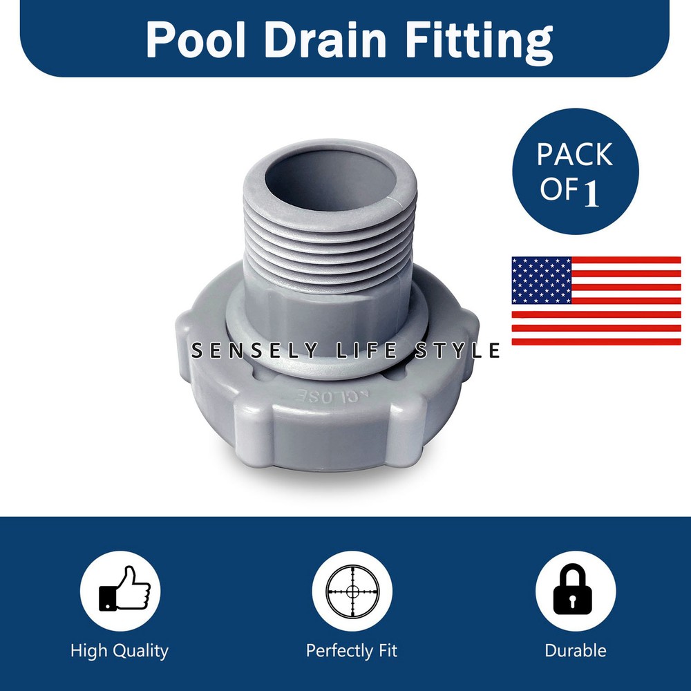 Pool Drain Fitting Replacement Connect fit for Coleman Pool, Connect Garden Pipe