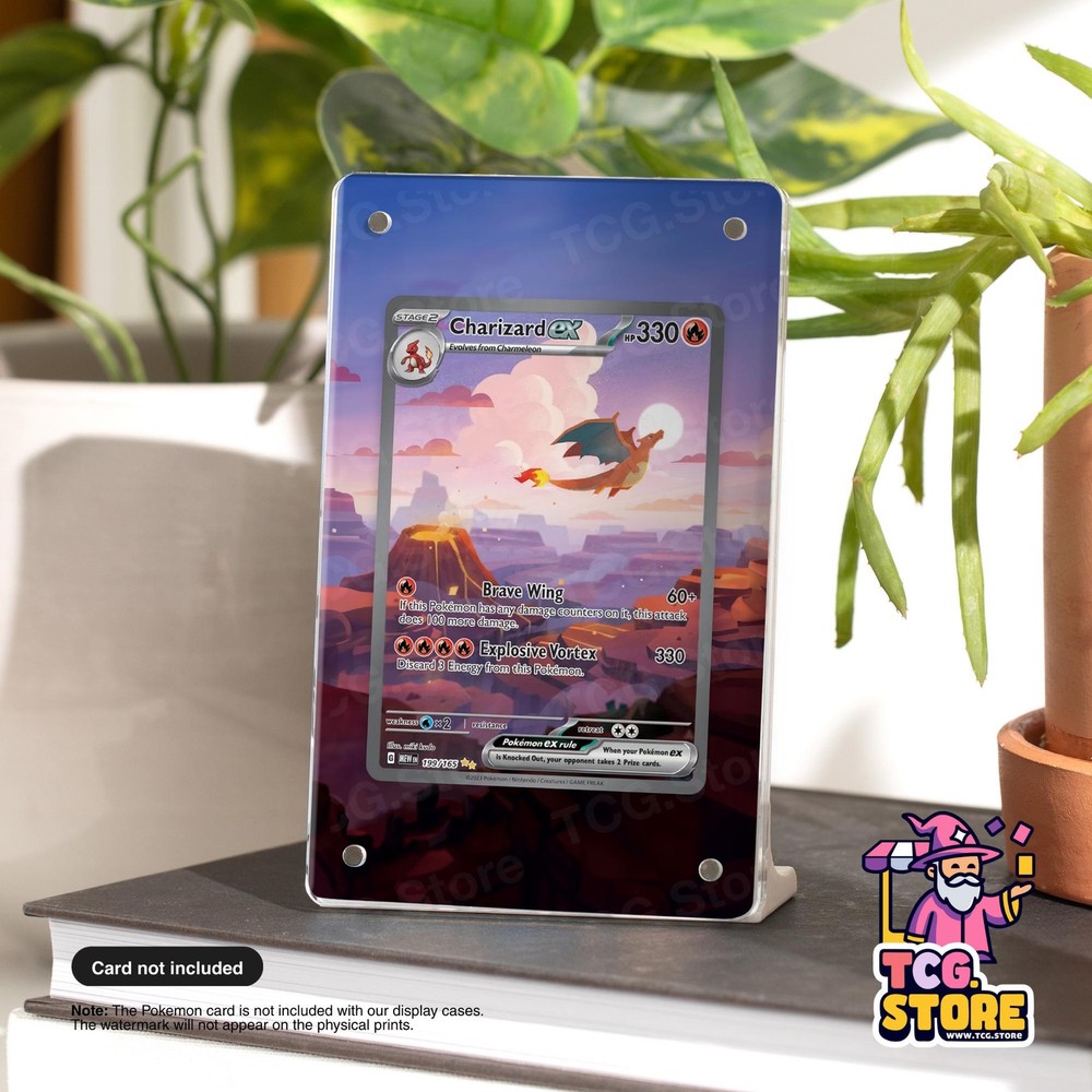 Charizard Ex 199/165 | Pokémon Custom Extended Artwork Display Case