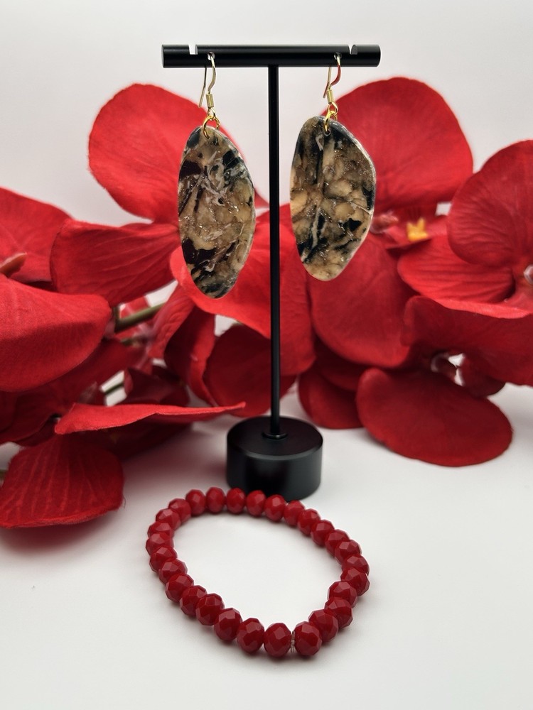 Handmade Earrings & Matching Bracelet
