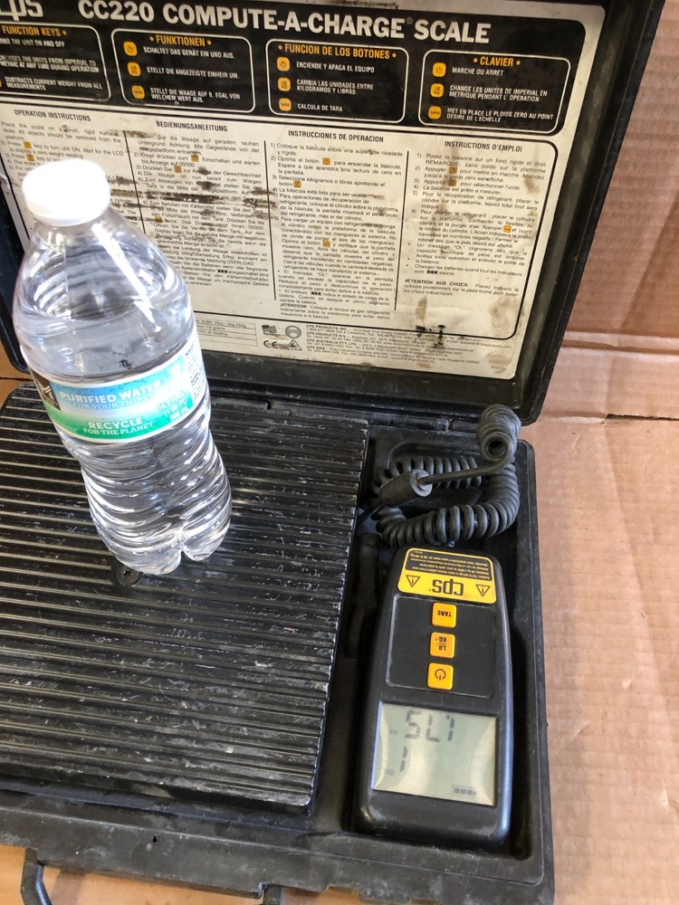 CPS CC220 Compute-A-Charge Refrigerant Charging Scale - W/Hard Case