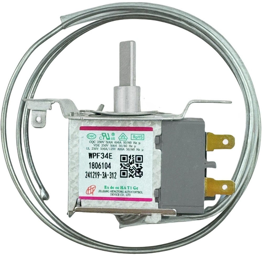 WPF-34E WPF34E Refrigerator Thermostat Suitable, 2-Pins Sensor Probe Thermost...