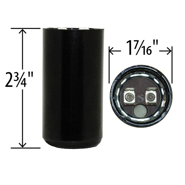 Motor Start Capacitor 88-108 MFD 165 VAC MARS 11076