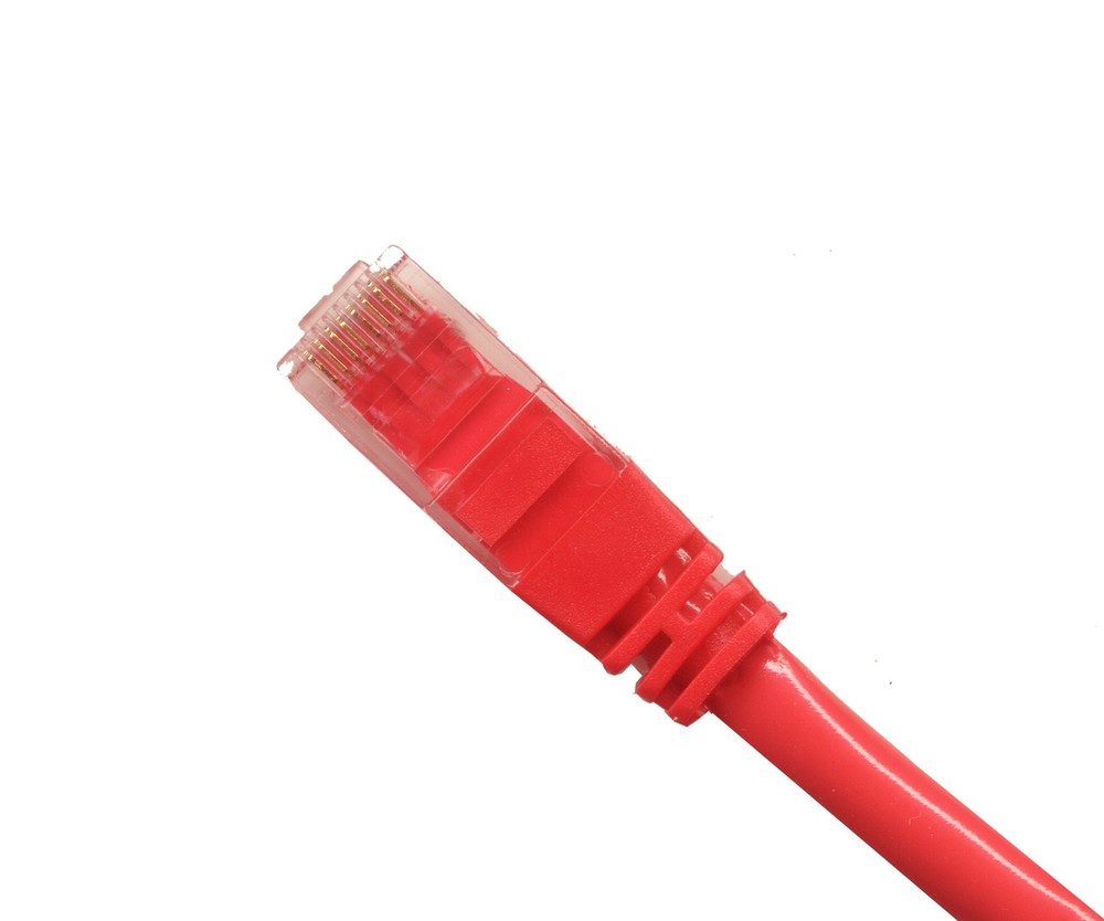 RiteAV 14FT (4.3M) RJ45/M-RJ45/M Cat5e Ethernet Crossover Cable Red