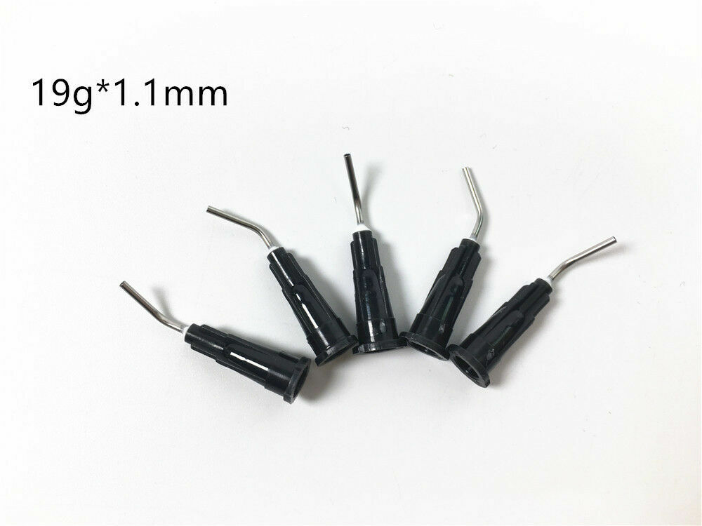 Dental Syringe Tips Applicator Prebent Brush End Conveyor Needle Tips