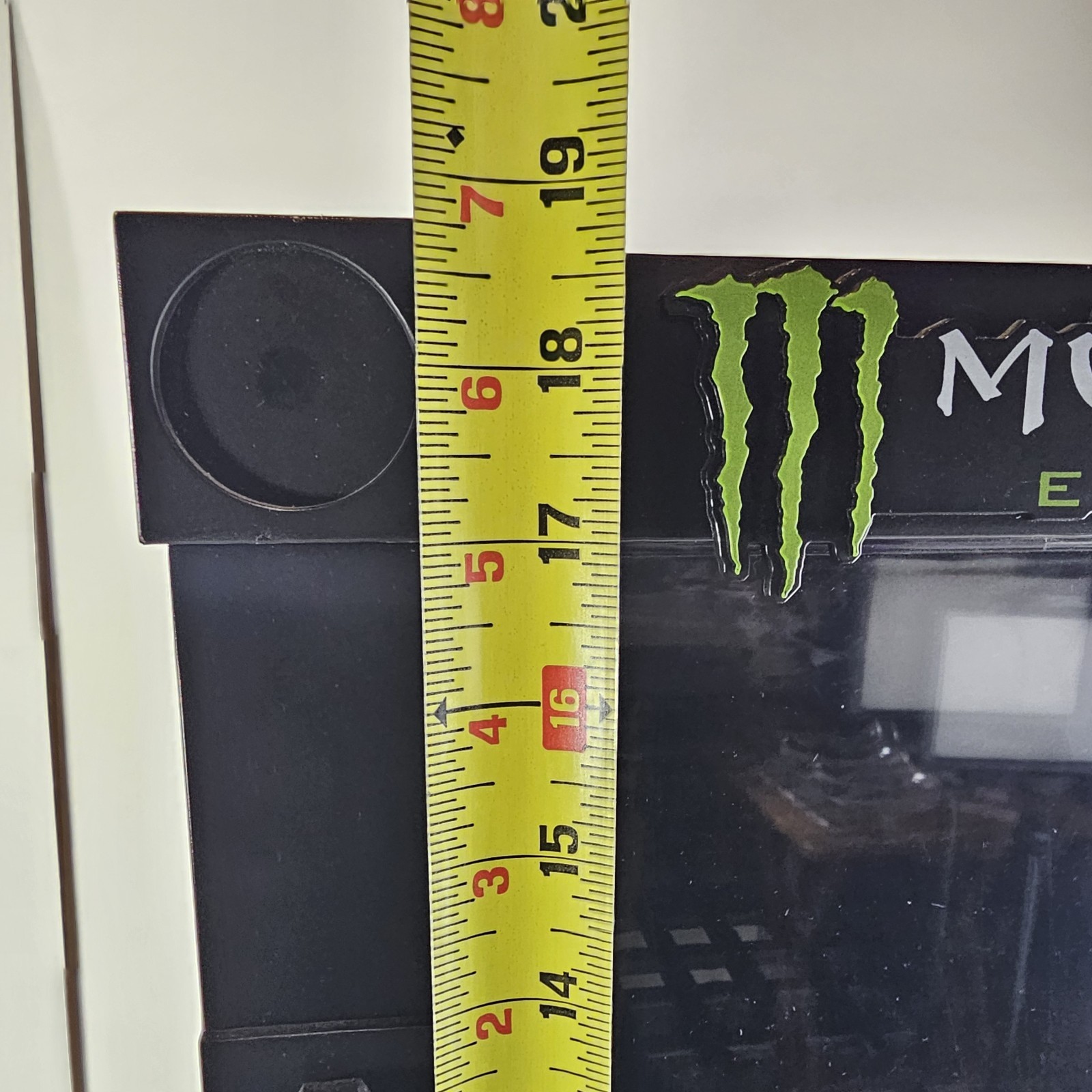 Monster Energy Mini Fridge Desktop Storage Countertop Display 19 x 16 x 12