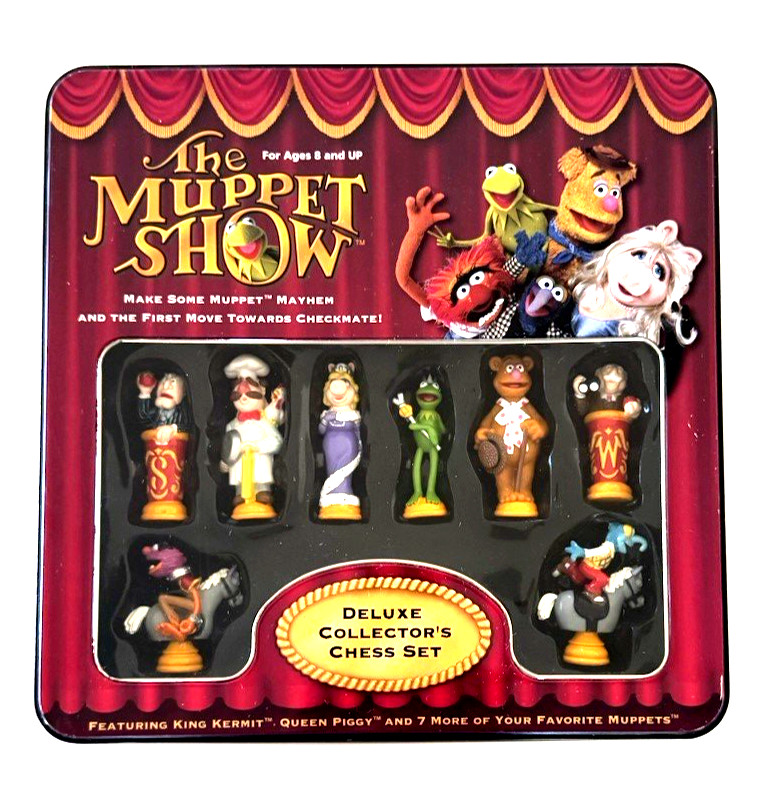 The Muppet Show Deluxe Collector's Chess Set Complete Metal Tin
