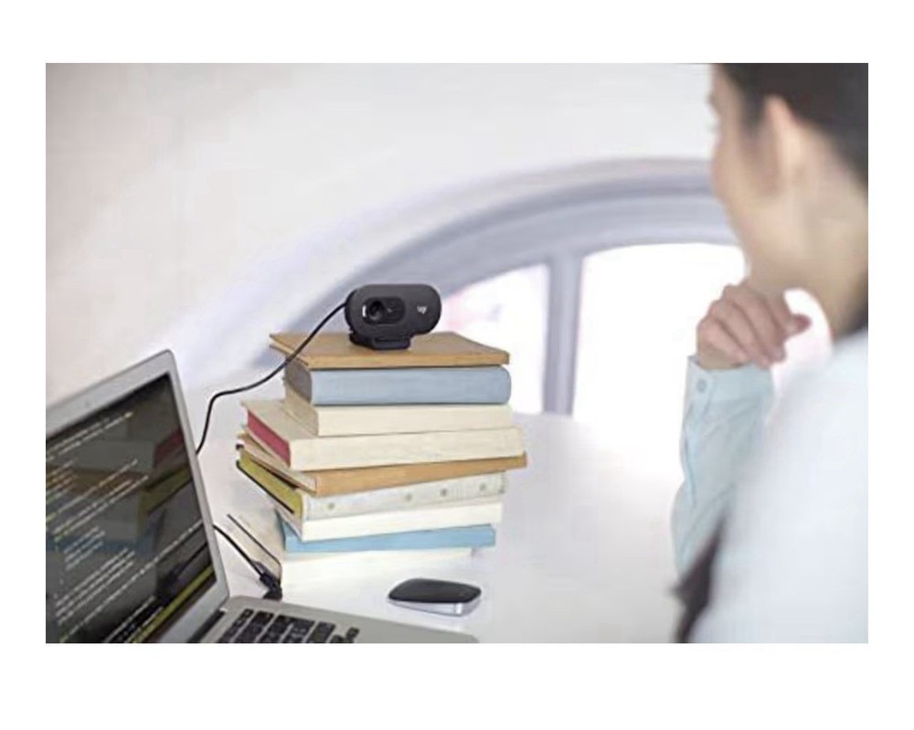 Logitech C505e 720p HD Webcam USB Mic PC Mac Grey