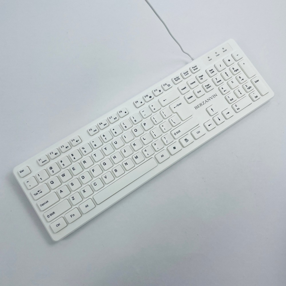 BERZANVIN Wired Keyboard, Computer Peripherals, Full-Size, Compatible with PC