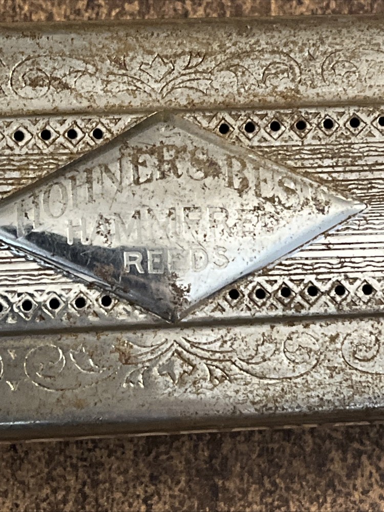 Vintage 7” hohner harmonica hammered reeds