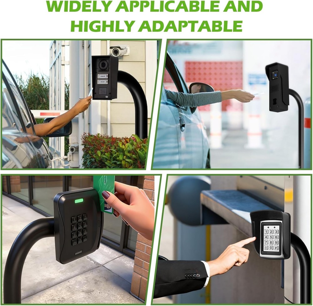 Universal Gooseneck Pedestal Post for Automatic Gate Opener Keypad – 68" Height