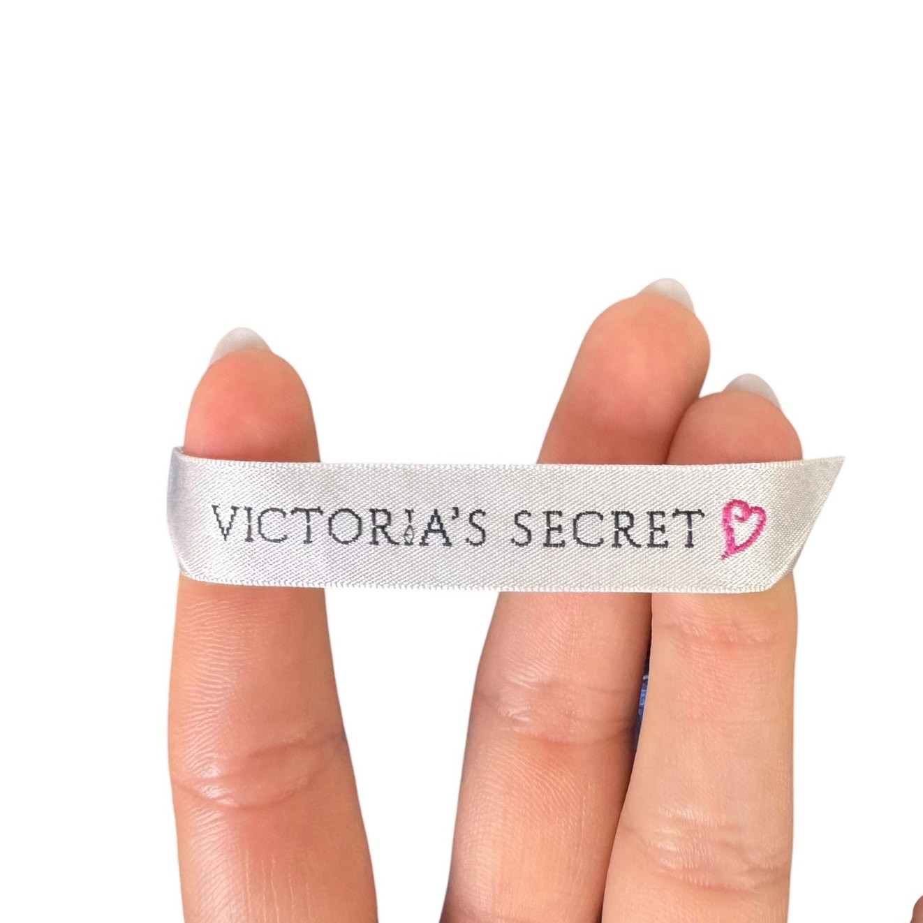 Victorias Secret M Blue Sheer Floral Embroidered Ribbon Trim Lacy Lingerie Top