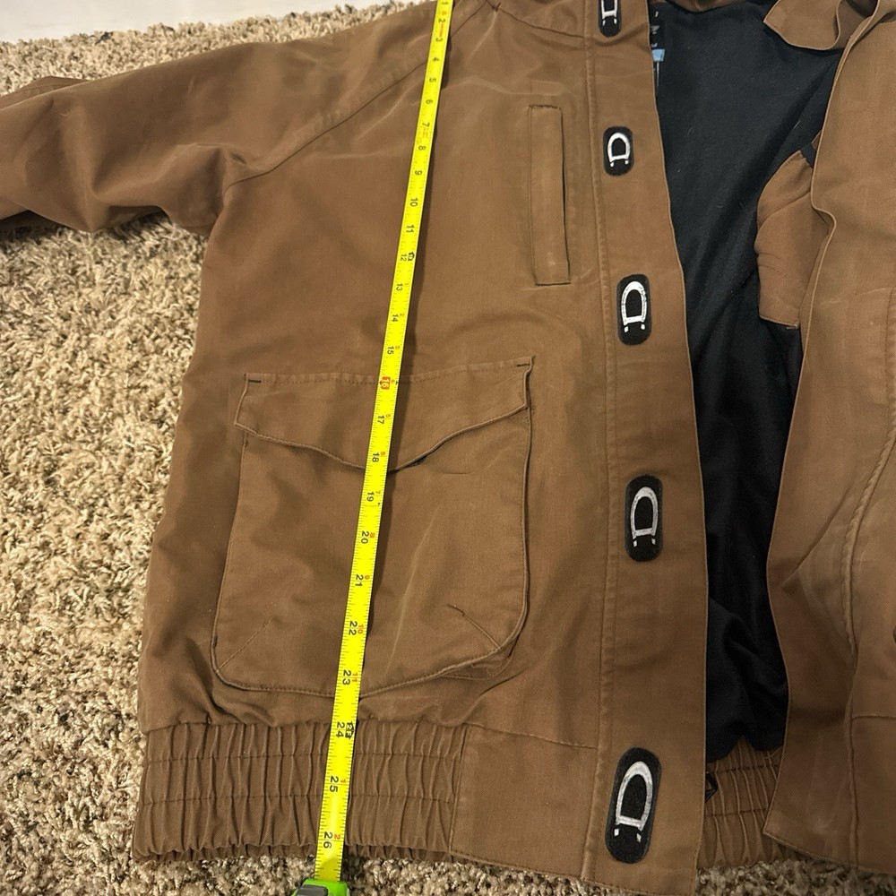 Dickies Storm Bomber Work Jacket Brown Medium Cotton Blend Construction