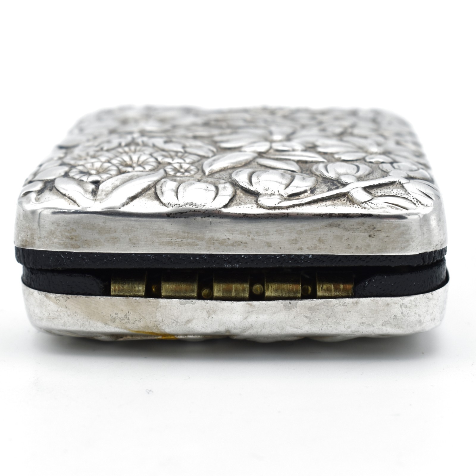 Vintage Gorham Sterling Silver Key Case Box 47 Floral Double Sided USA