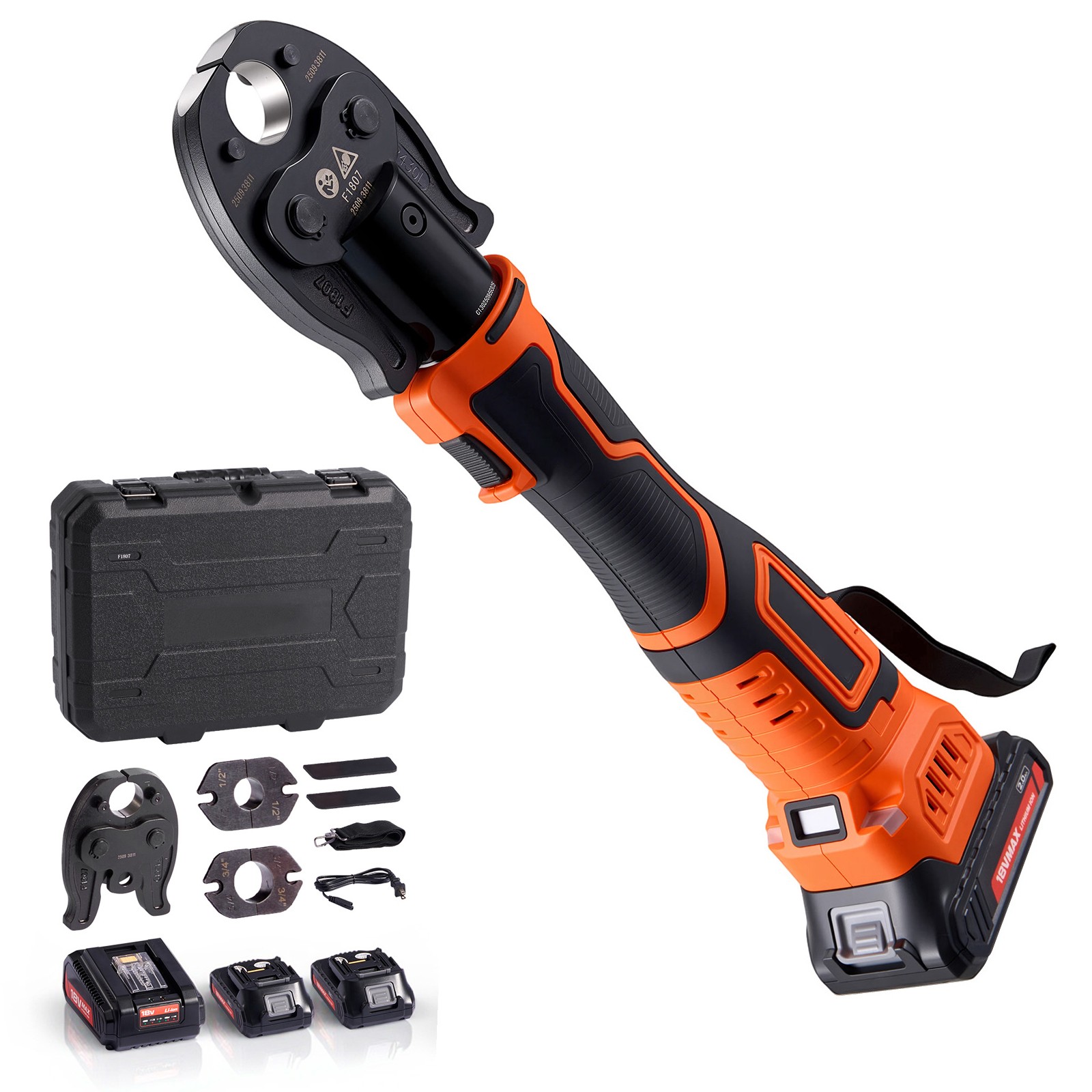 Uimoso 18V Cordless Mini Press Tool Kit for PEX Pipe and Copper Rings