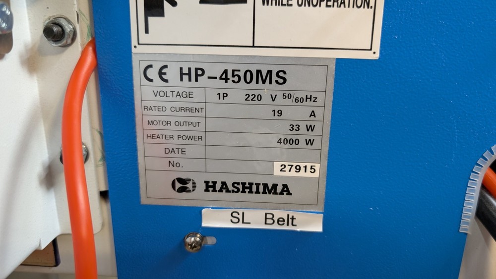 Hashima HP-450MS Fusing Press