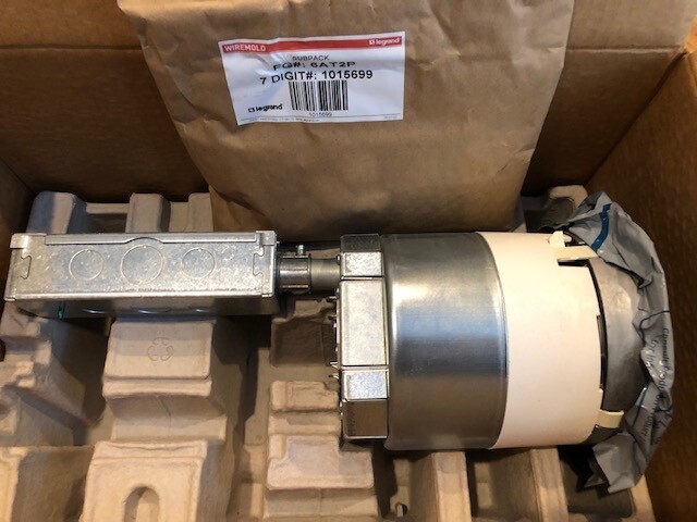 LEGRAND WIREMOLD EVOLUTION 6AT2PAA Poke-Thru Device 6”Prewired NEW IN BOX!