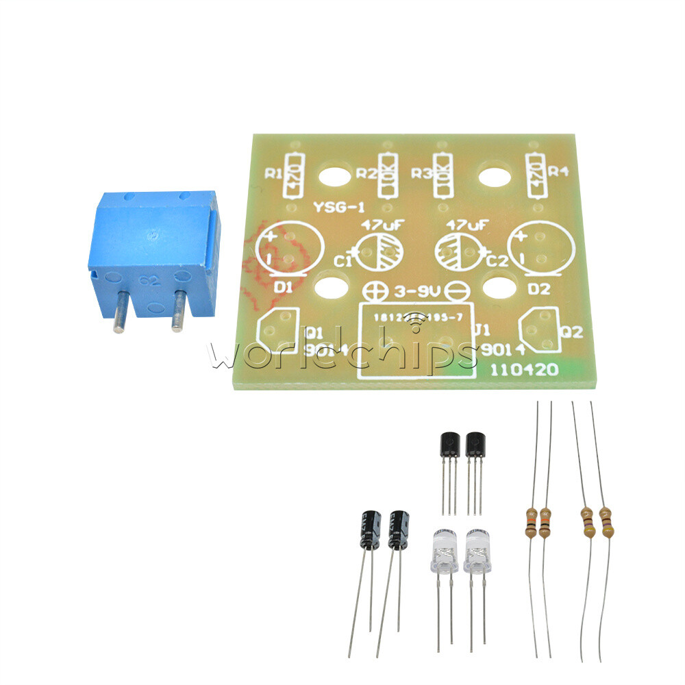 5MM LED Simple Flash Light Simple Flash Circuit DIY Kit Set