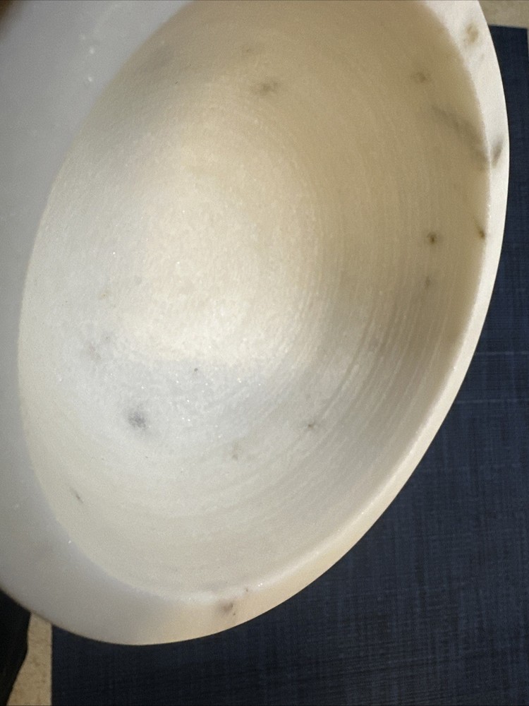 Grooved Marble Shaving Bowl