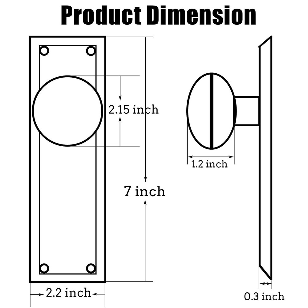 Glass Dummy Door Knobs Interior, Single-Side Crystal Dummy Door Knobs Replace...