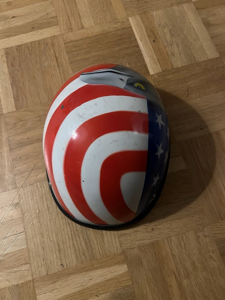 vintage motorcycle helmet half shell USA