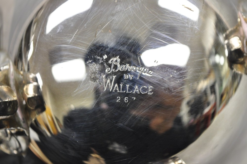 Vintage Baroque by Wallace 267 Silver Plated Footed Lemonade Water Pitcher