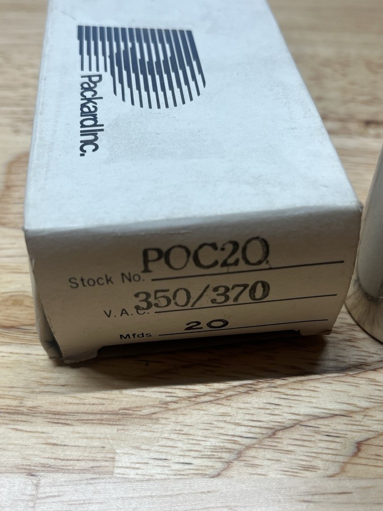 Packard POC20 Oval Run Capacitor 350V/370V - NEW