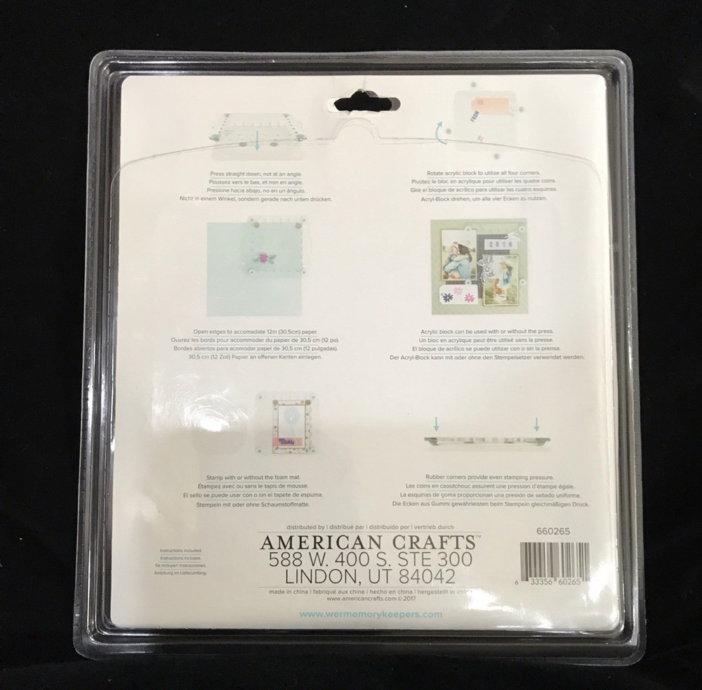 We R Memory Keepers Crafter's Essentials Precision Press Advanced - 5 pc New!