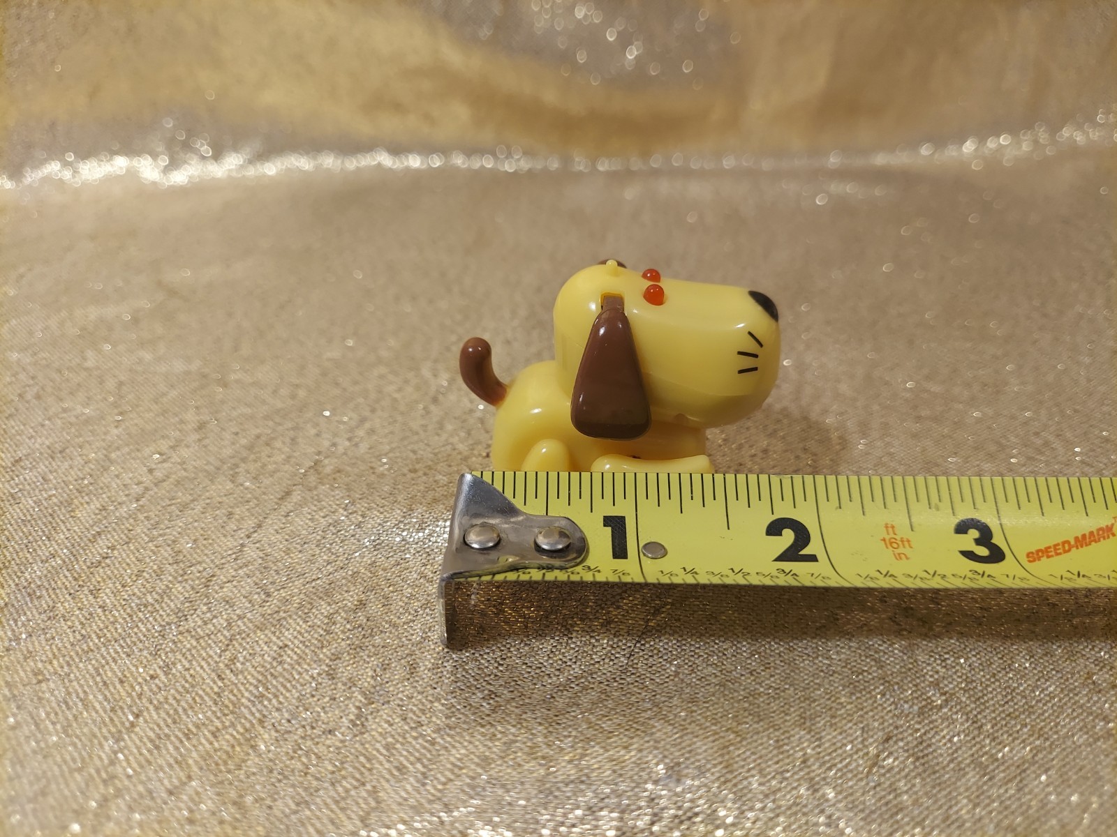 TOMY MicroPets Moshi Yellow Dog Interactive Toy 2002 Series 1 Mini Puppy READ