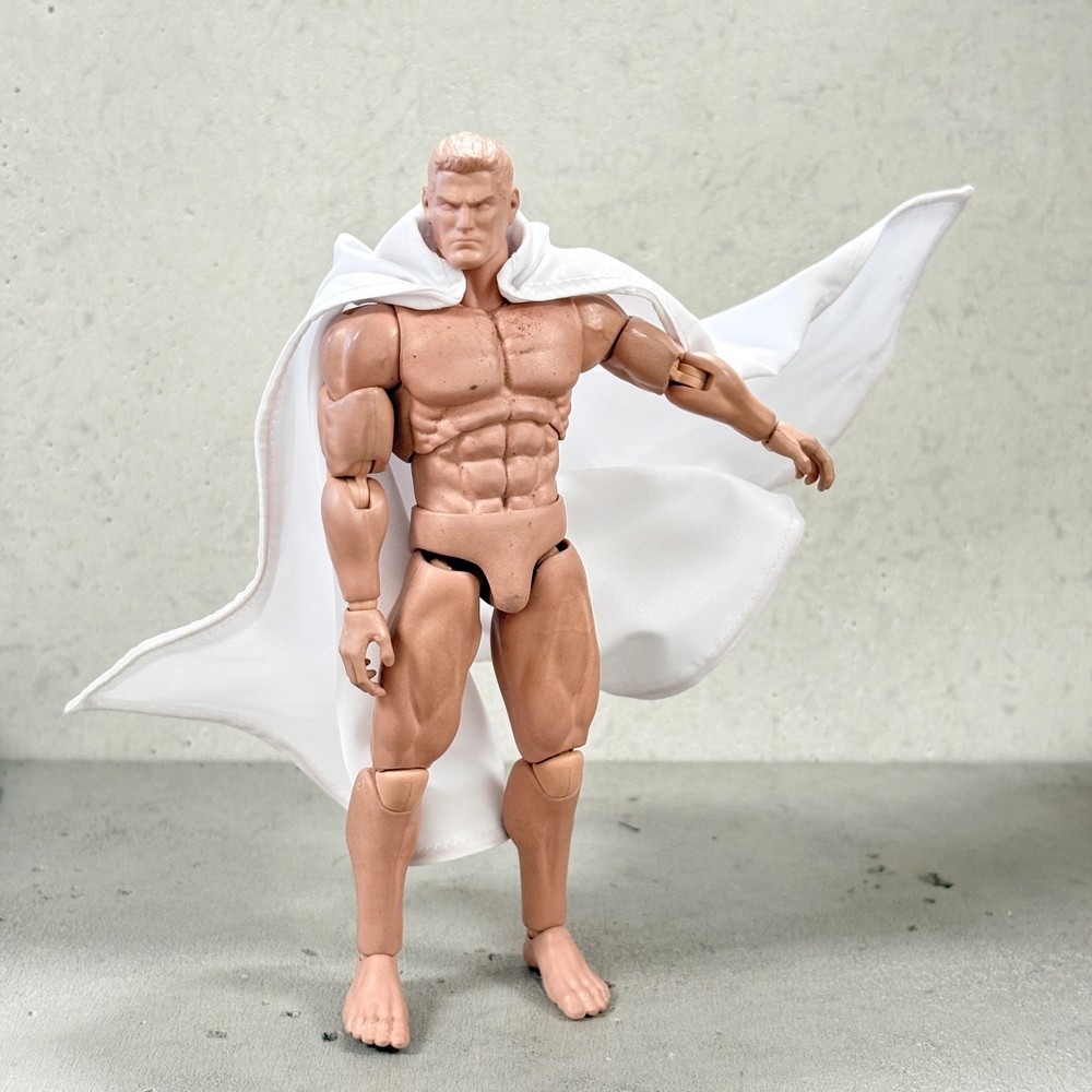 PB-C-WHT: 1/12 scale White wired cape for 6" action figure