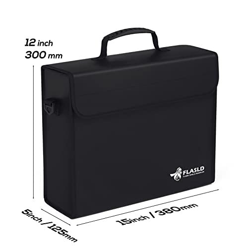 Fireproof Document & Money Bags Large Fireproof & Water Resistant Bag Firepro...