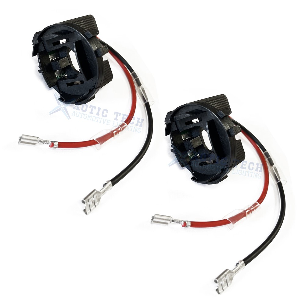 2PCS H7 HID Xenon Bulb Headlight Holder Socket Conversion For VW MK7 Golf Passat